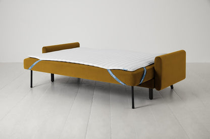 Model 04 Sofa Bed 3 Seater, Mustard