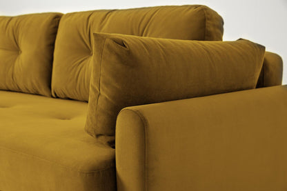 Model 04 Sofa Bed 3 Seater, Mustard