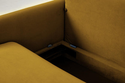 Model 04 Sofa Bed 3 Seater, Mustard