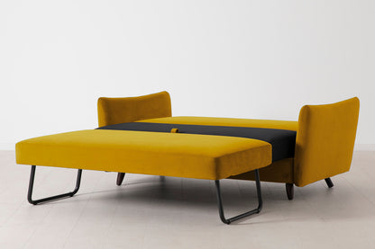 Model 08 Sofa Bed 2.5 Seater, Mustard