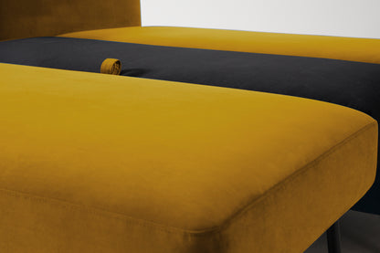 Model 08 Sofa Bed 2.5 Seater, Mustard