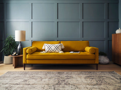 Model 02 3-Seater Sofa, Mustard