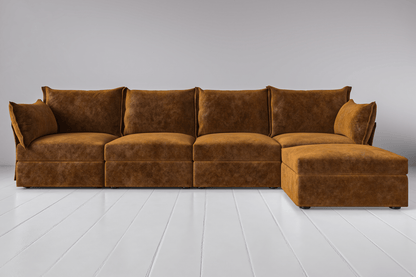 Ochre Image 1 - Model 06 4 Seater Right Corner in Ochre Front View