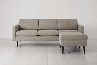 Model 01 3-Seater Sofa with Ottoman, Pumice