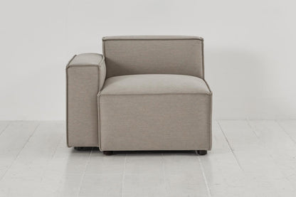 Model 03 Left Arm Sofa Module, Pumice