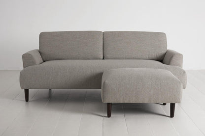 Model 05 3-Seater Sofa with ottoman, Pumice