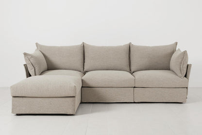 Model 06 3-Seater Left Chaise Sofa, Pumice