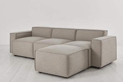 Model 03 3-Seater Right Chaise Sofa, Pumice
