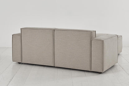 Model 03 2-Seater Left Chaise Sofa, Pumice