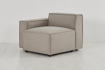 Model 03 Left Arm Sofa Module, Pumice