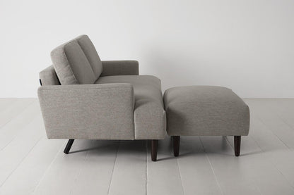 Model 05 2-Seater Sofa with ottoman, Pumice