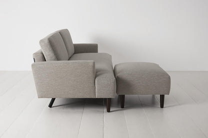 Model 05 3-Seater Sofa with ottoman, Pumice