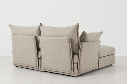 Model 06 2-Seater Right Chaise Sofa, Pumice