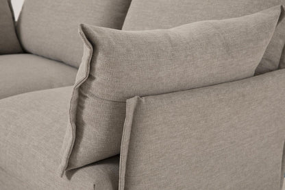Model 06 3-Seater Left Chaise Sofa, Pumice