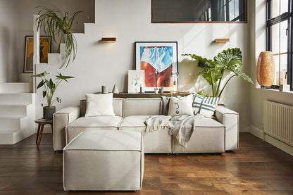 Model 03 3-Seater Right Chaise Sofa, Pumice