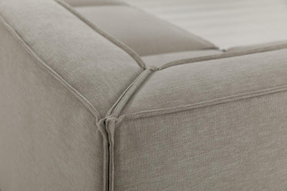 Model 03 Corner Sofa with Ottoman, Pumice