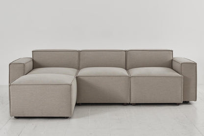 Model 03 3-Seater Left Chaise Sofa, Pumice