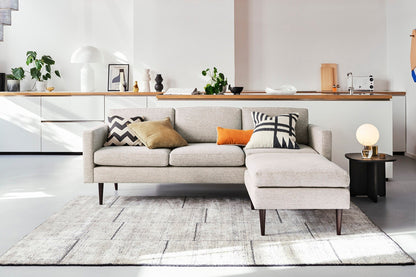 Model 01 3-Seater Sofa with Ottoman, Pumice