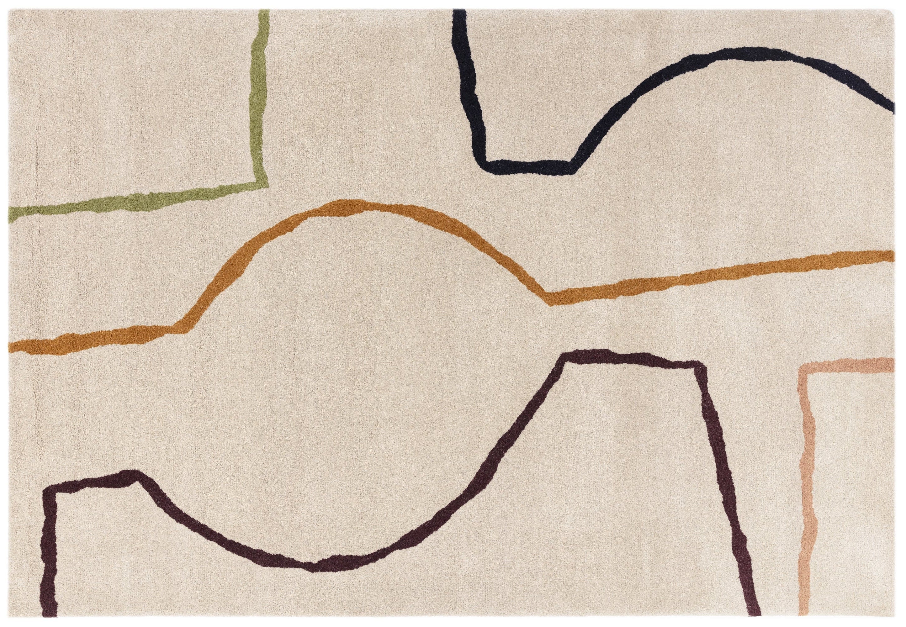 Reef Rug Linear | Patterned Rugs | Cream Rugs | Swyft