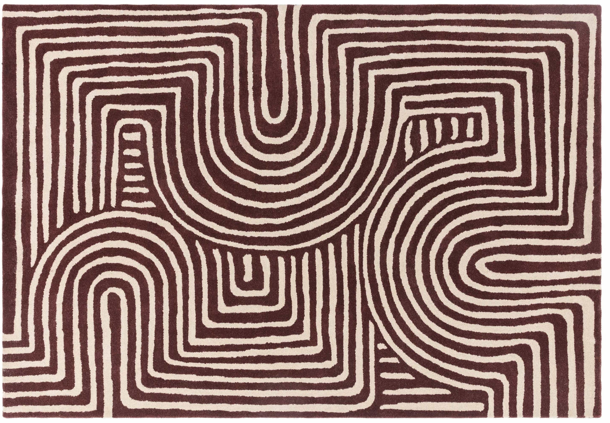 Reef Rug Curve Plum