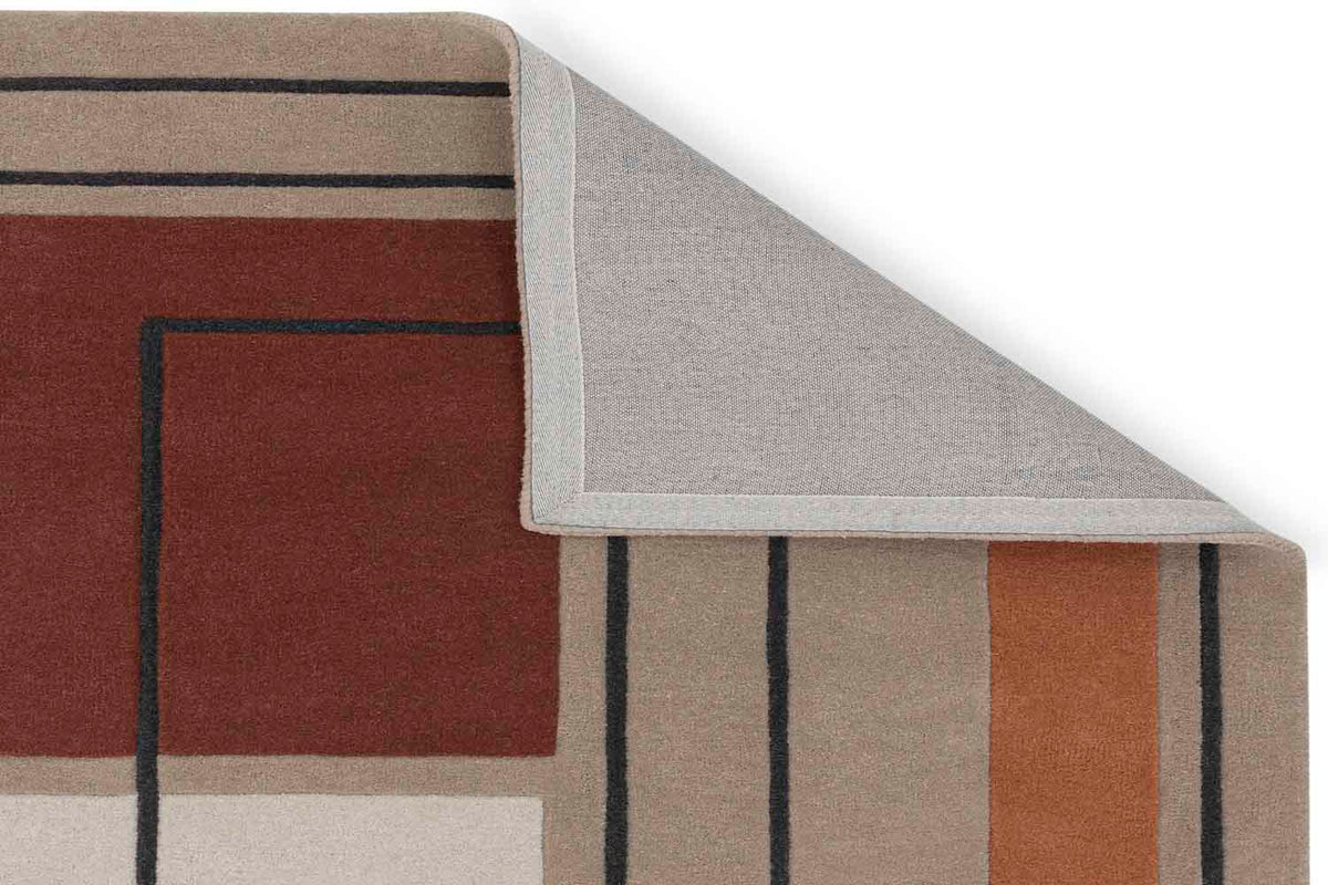 Pot Outline Rug Reef Outline Terracotta Rug | Patterned Rugs | Rugs | Swyft