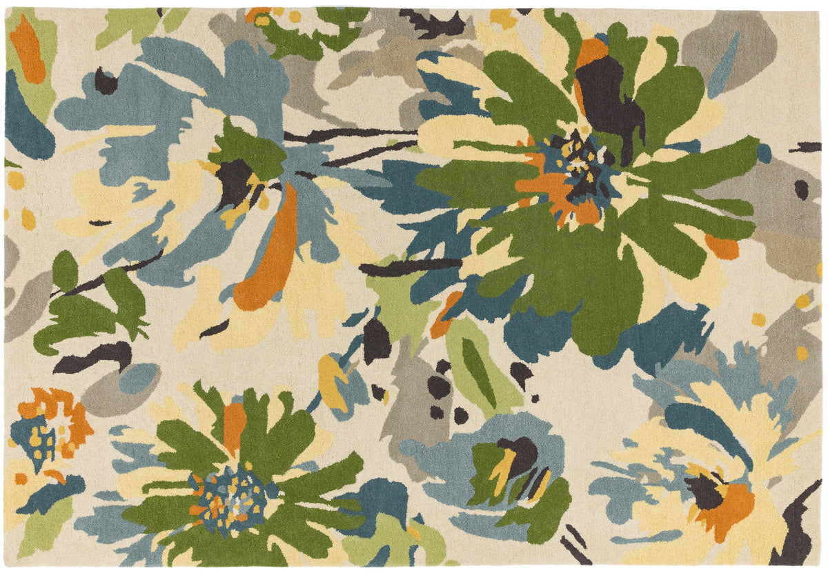 Reef Rug Floral Green