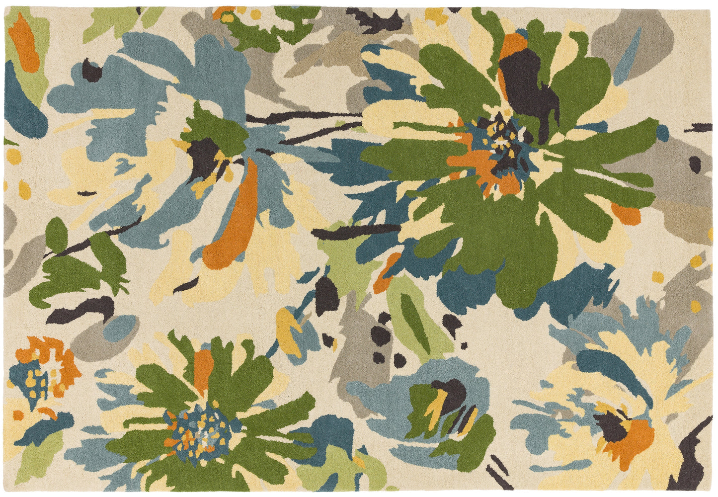 Reef Rug Floral Green