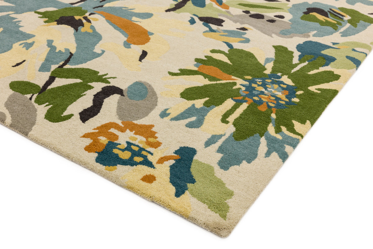 Reef Rug Floral Green