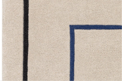 Reef Outline Blue Rug, 200x290