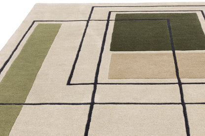 Reef Outline Khaki Rug, 120x170
