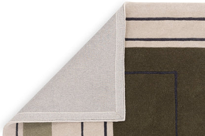 Reef Outline Khaki Rug, 120x170
