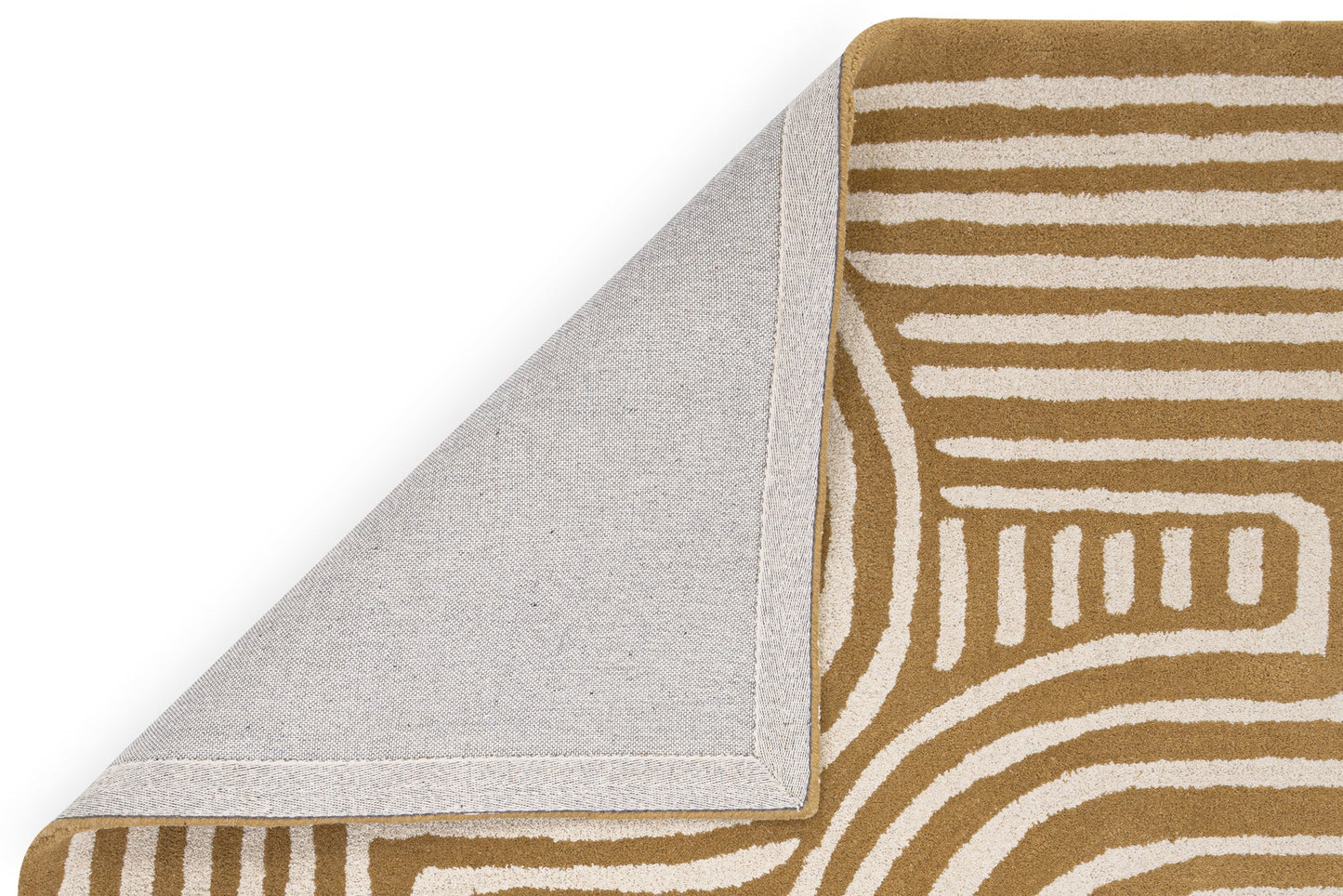 Reef Rug Curve Ochre