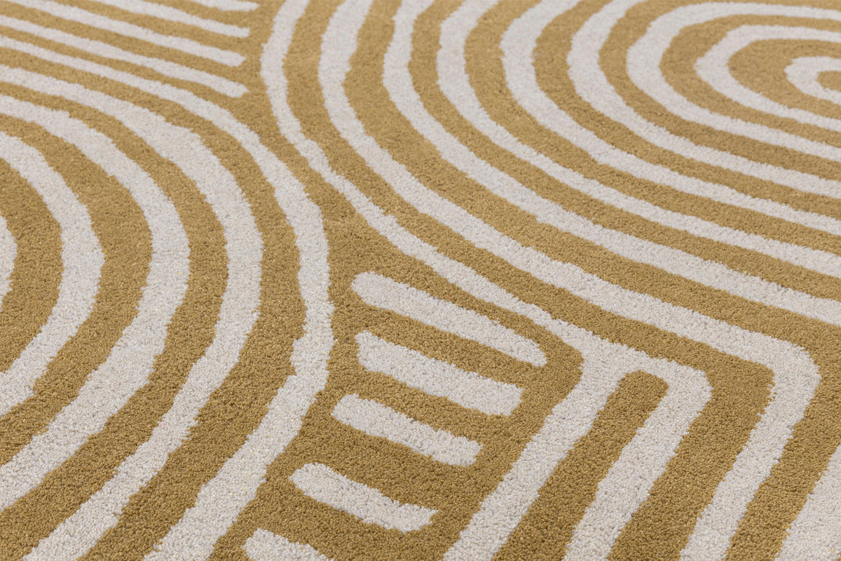 Reef Rug Curve Ochre