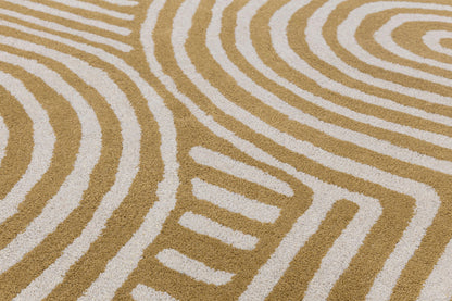 Reef Rug Curve Ochre, 200x290