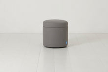 Storage Ottoman in grey linen