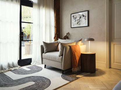 Model 08 Chair Bed Single Sofa Bed, Pumice