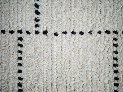 Nepal Rug Cream Black Tile, 120x170