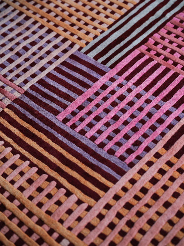 Aspect Rug Red Multi | Patterned Rugs | Red Rugs | Swyft