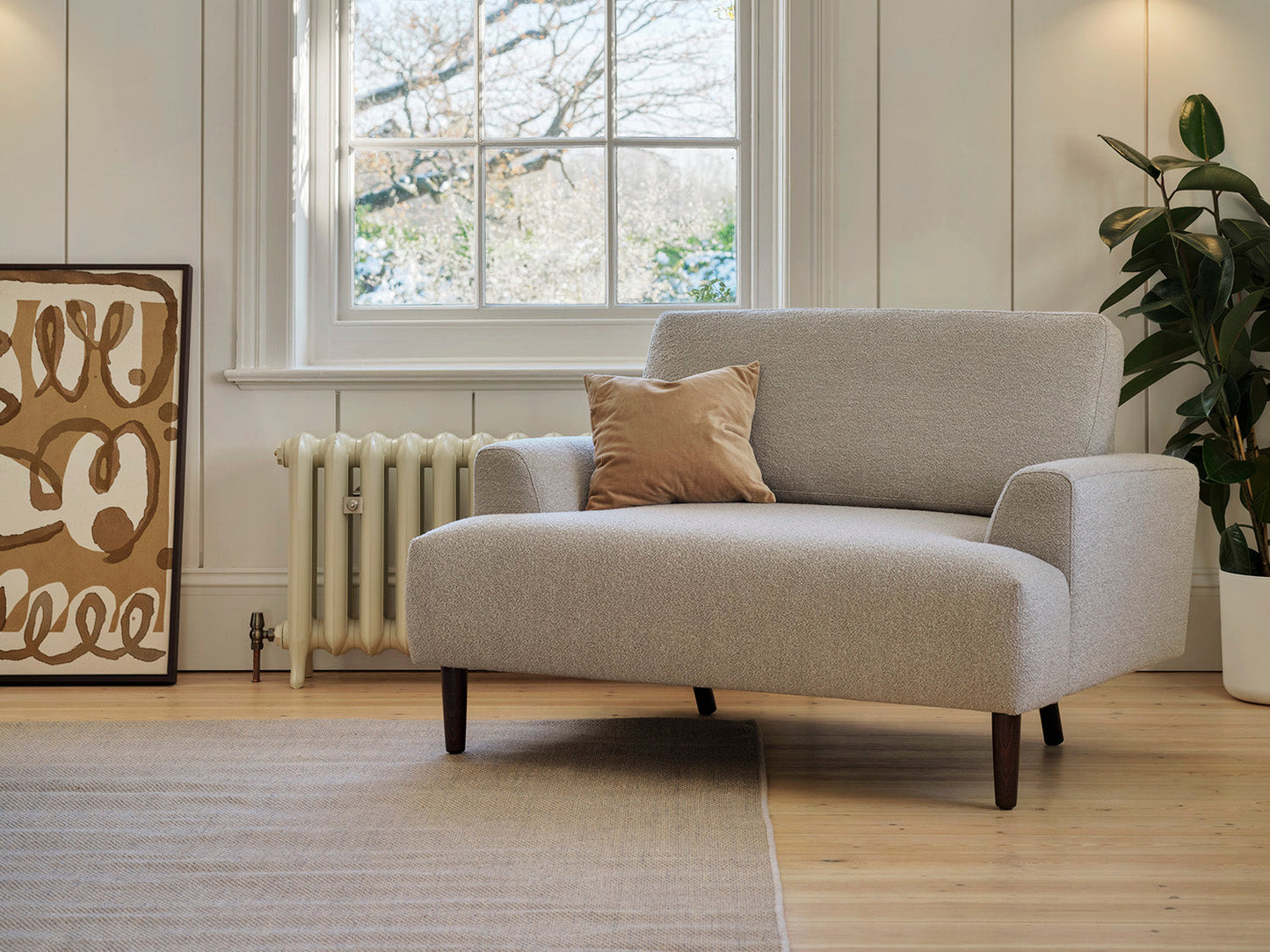 Model 05 Loveseat, Ivory