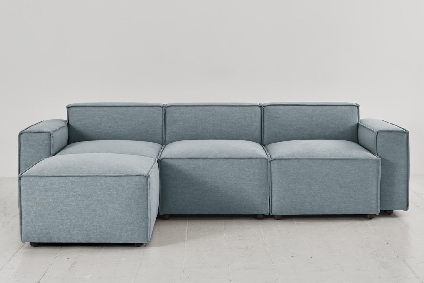 Model 03 3-Seater Left Chaise Sofa, Seaglass
