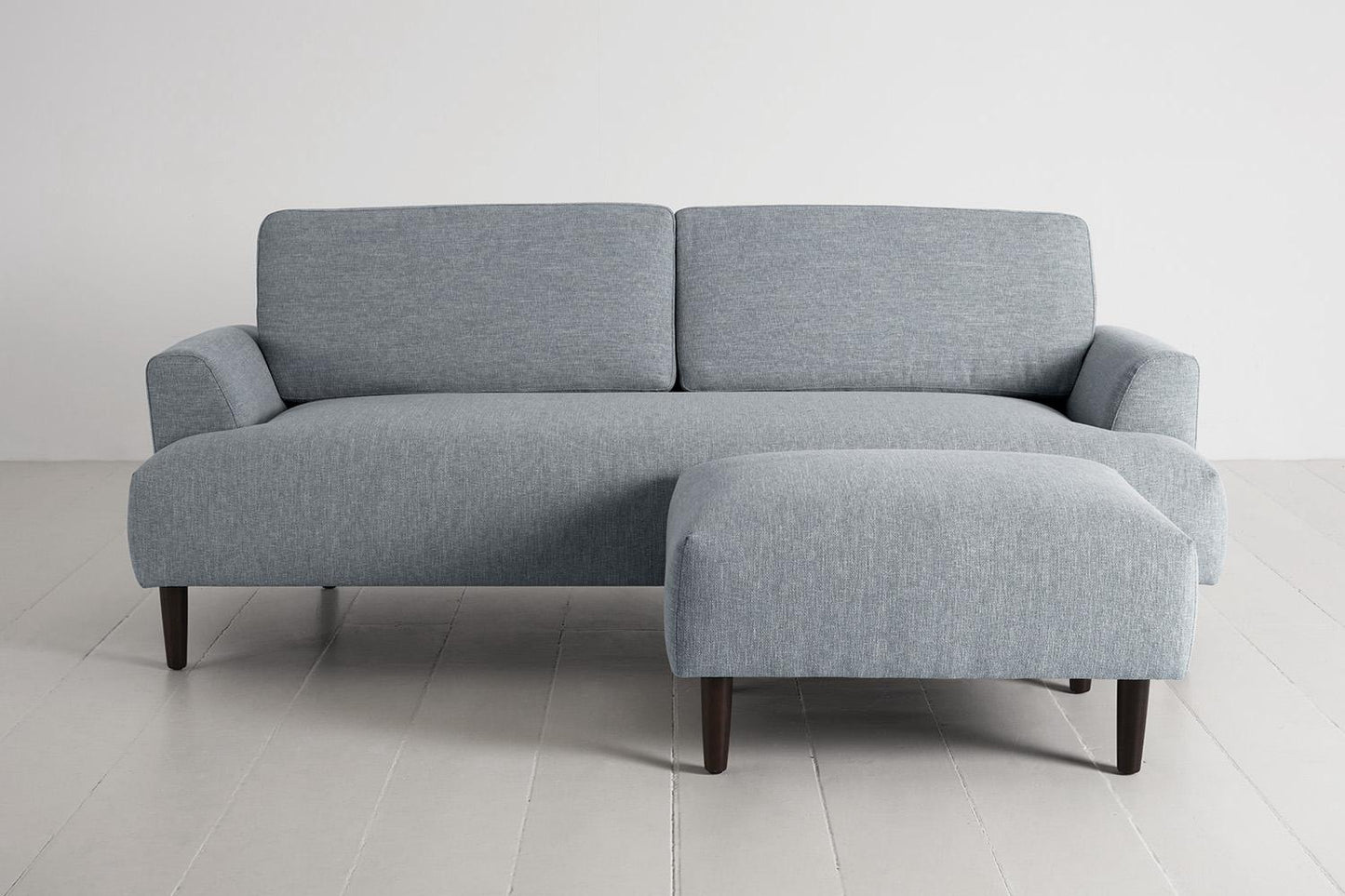 Model 05 3-Seater Sofa with ottoman, Seaglass