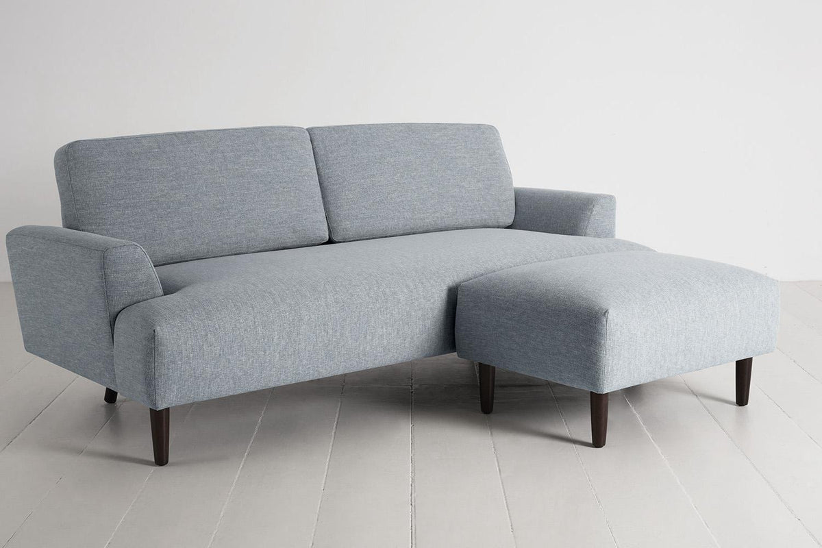 Model 05 3-Seater Sofa with ottoman, Seaglass