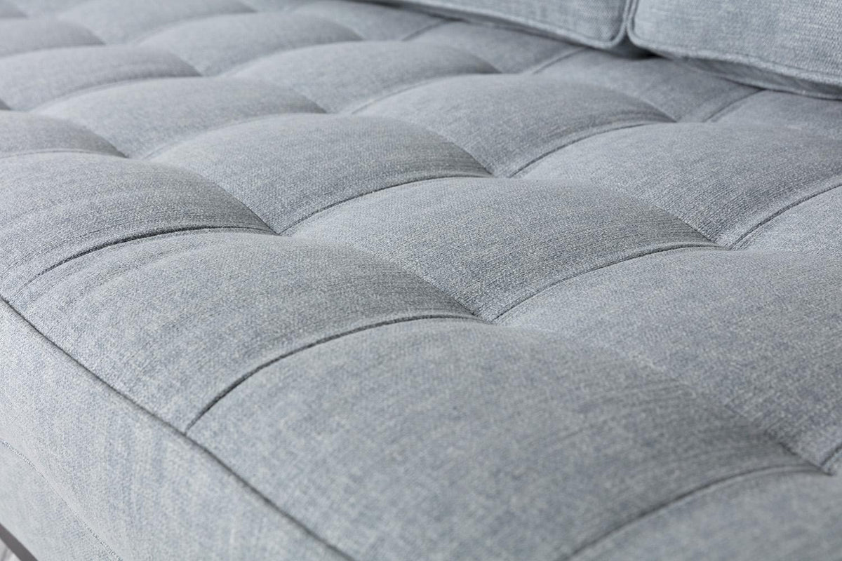 Model 02 3-Seater Sofa with Ottoman, Seaglass
