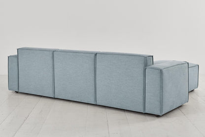 Model 03 3-Seater Left Chaise Sofa, Seaglass