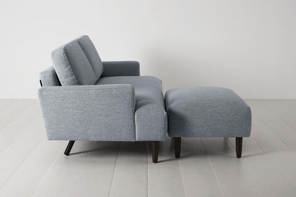 Model 05 2-Seater Sofa with ottoman, Seaglass