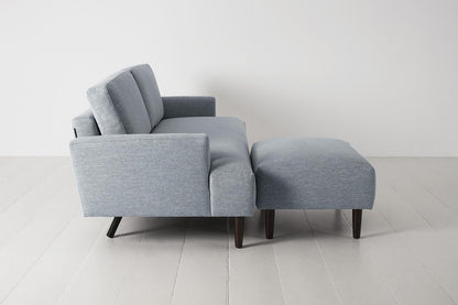 Model 05 3-Seater Sofa with ottoman, Seaglass