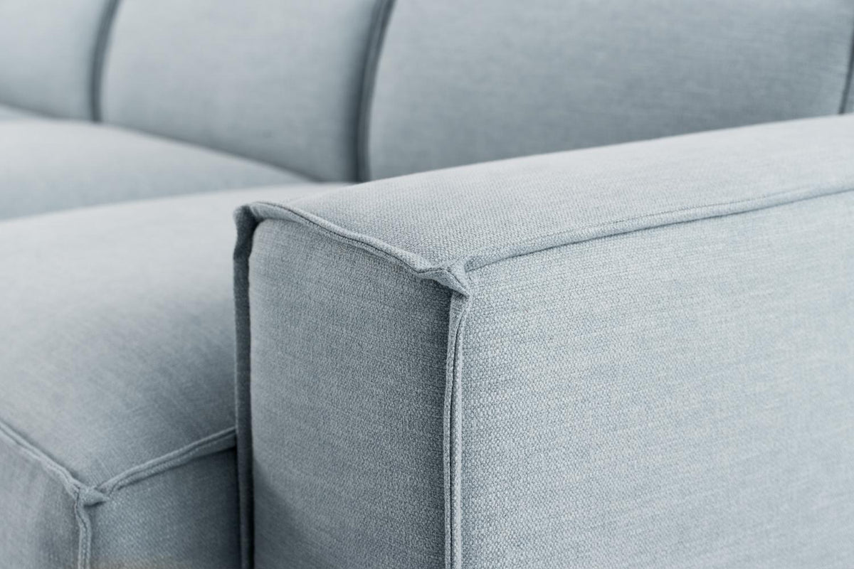 Model 03 3-Seater Left Chaise Sofa, Seaglass