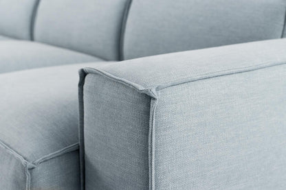 Model 03 3-Seater Right Chaise Sofa, Seaglass