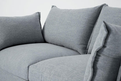 Model 06 2-Seater Right Chaise Sofa, Seaglass
