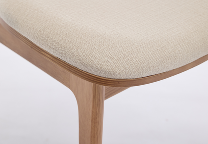 Dining Chair 02 (set of 2), Oak / Oatmeal